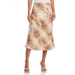 NWT WAYF Snakeskin Midi‎ Skirt Size XS Animal Print